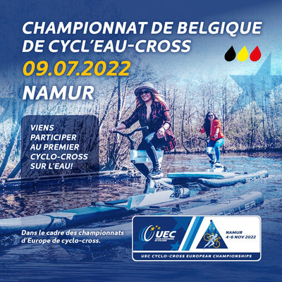 Belgisch Kampioenschappen Waterfietsen op de Schiller Waterbike in Namur
