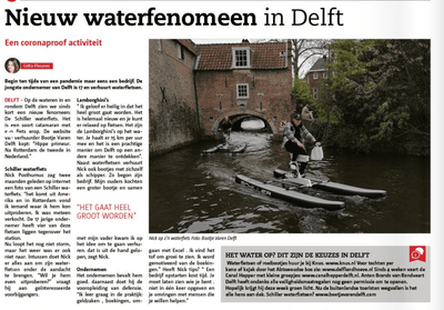 <transcy>Socio de alquiler Boat Sailing Delft en el periódico</transcy>